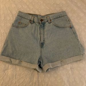 Levi's Light Blue Jean Shorts